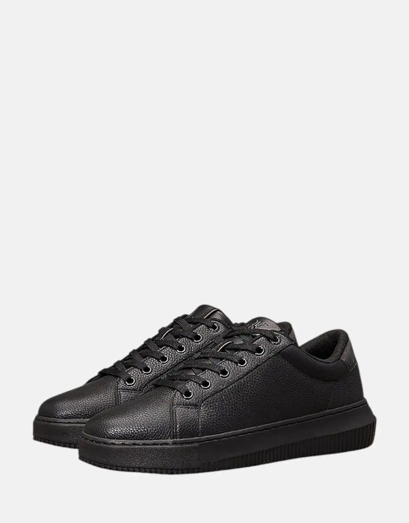 Calvin Klein Men's Classic Chunky Cupsole OHB Black Leather Sneakers