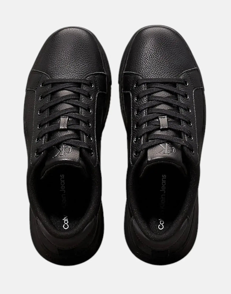 Calvin Klein Men's Classic Chunky Cupsole OHB Black Leather Sneakers