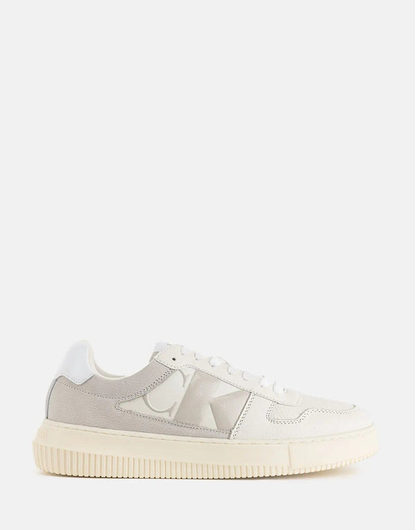 Calvin Klein Chunky Cupsole Off White Sneakers - Stylish Men's Modern Footwear