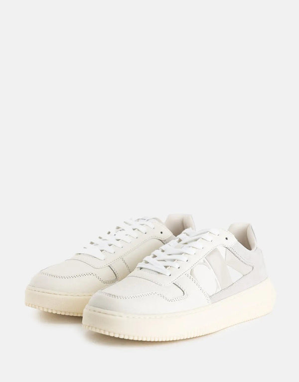 Calvin Klein Chunky Cupsole Off White Sneakers - Stylish Men's Modern Footwear