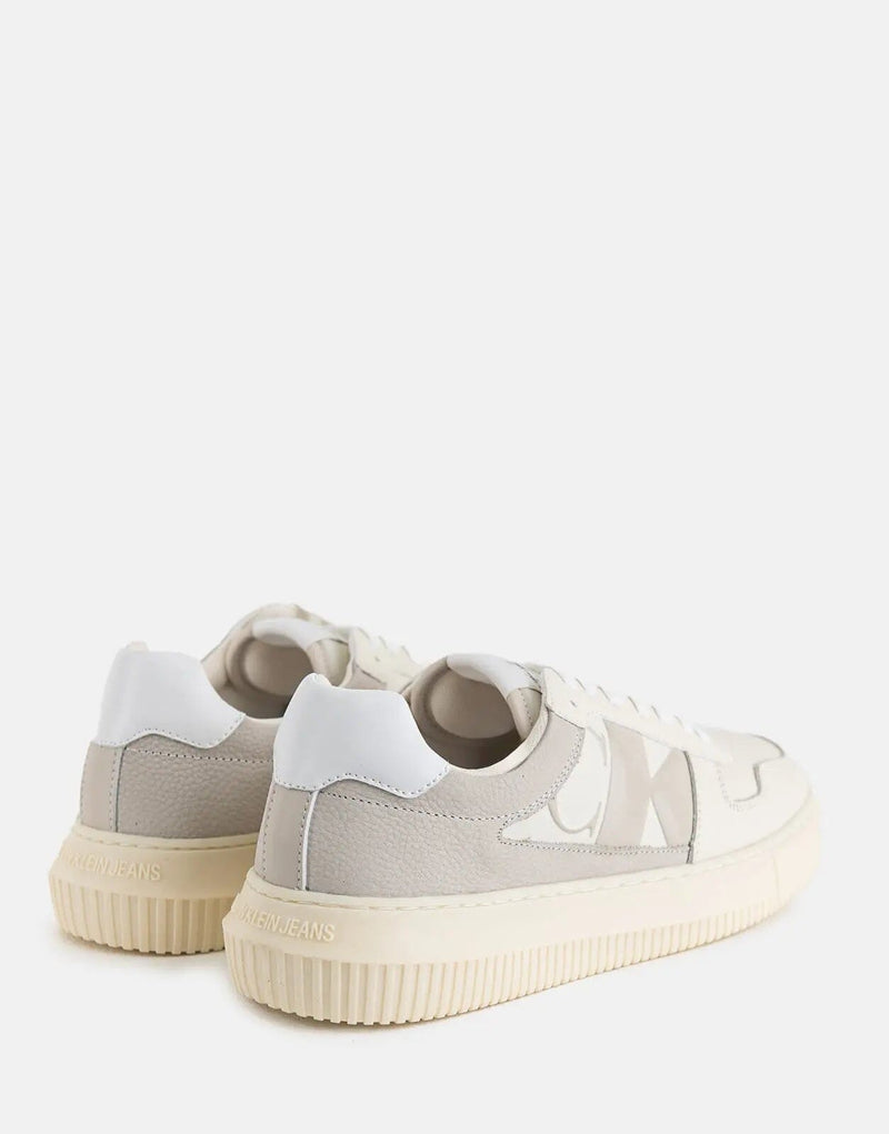 Calvin Klein Chunky Cupsole Off White Sneakers - Stylish Men's Modern Footwear
