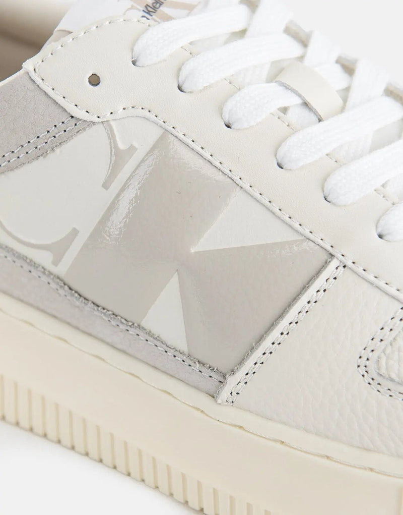 Calvin Klein Chunky Cupsole Off White Sneakers - Stylish Men's Modern Footwear