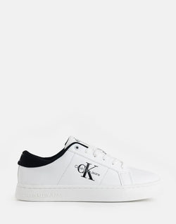 Calvin Klein Men's Classic Cupsole Low White Multi Sneakers for Everyday Style