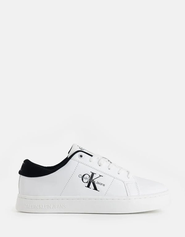 Calvin Klein Men's Classic Cupsole Low White Multi Sneakers for Everyday Style