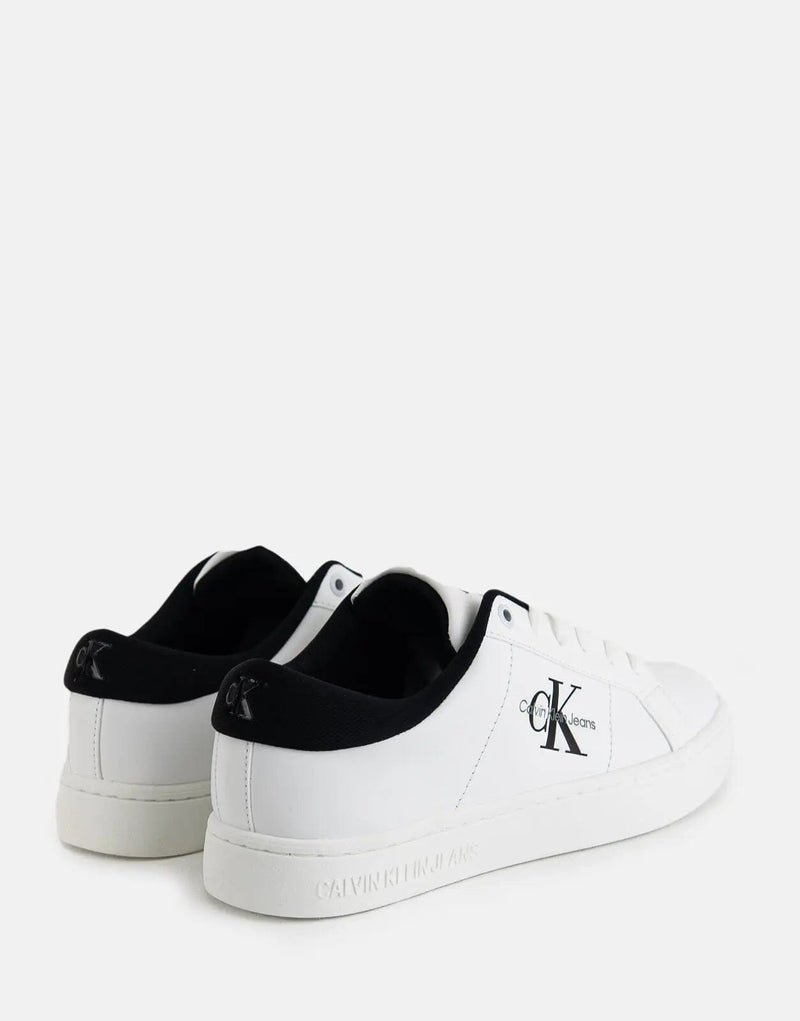 Calvin Klein Men's Classic Cupsole Low White Multi Sneakers for Everyday Style