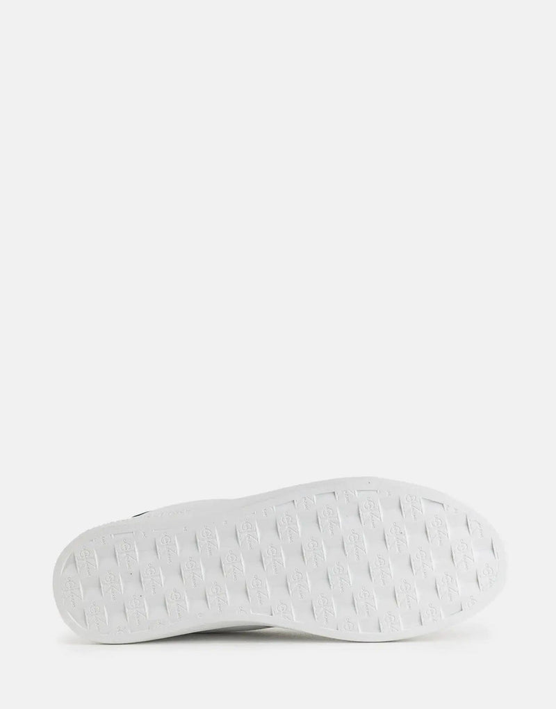 Calvin Klein Men's Classic Cupsole Low White Multi Sneakers for Everyday Style