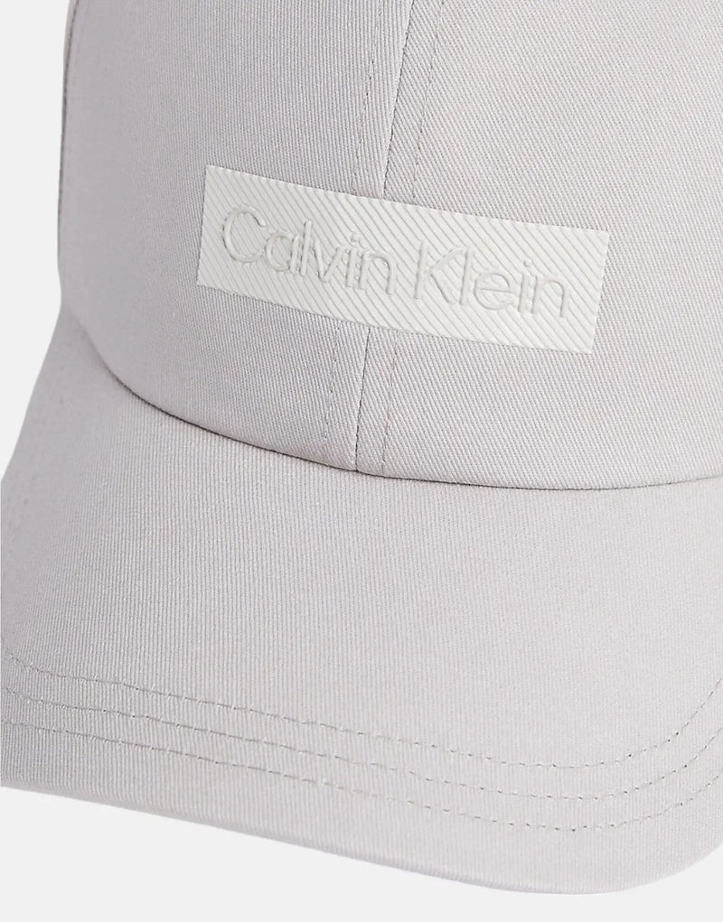 Calvin Klein Organic Cotton Grey Cap with Embroidered Logo, Adjustable Fit