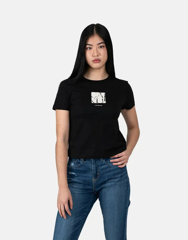 Calvin Klein Black Photo Graphic Tee: Ultra-Soft Cotton, Iconic Logo, Stylish Comfort