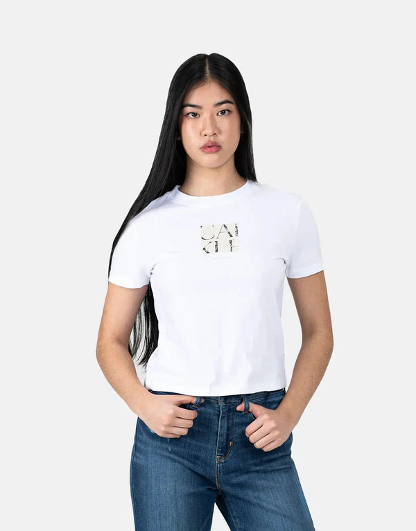 Calvin Klein Iconic White T-Shirt: Front Photo Graphic, Premium Soft Cotton Comfort