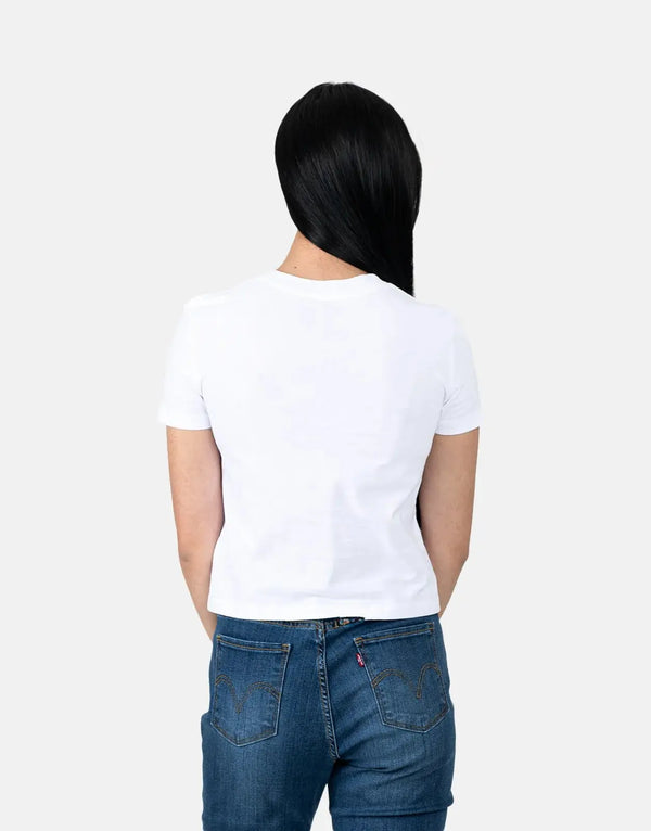 Calvin Klein Iconic White T-Shirt: Front Photo Graphic, Premium Soft Cotton Comfort