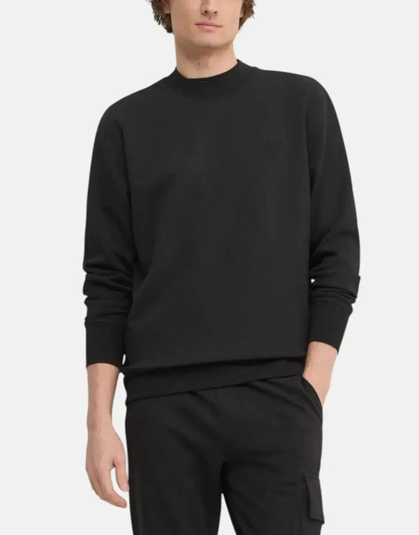 Calvin Klein Men's Interlock Crew Sweatshirt: Soft, Comfortable, Versatile, Relaxed Fit