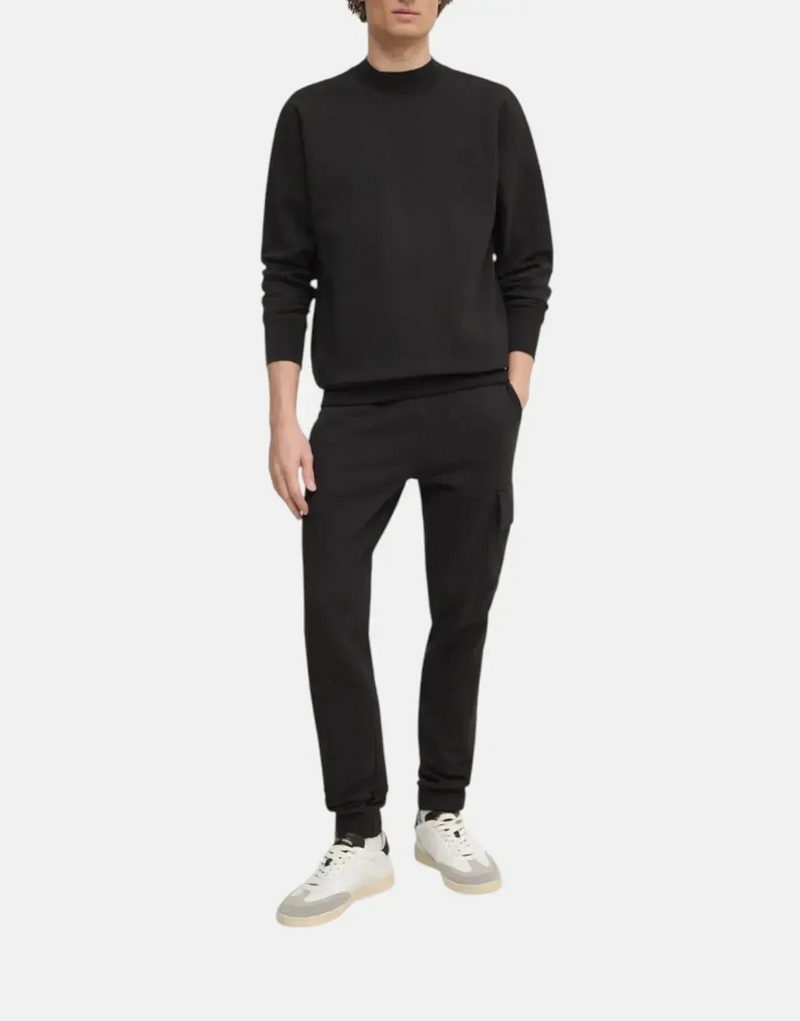 Calvin Klein Men's Interlock Crew Sweatshirt: Soft, Comfortable, Versatile, Relaxed Fit
