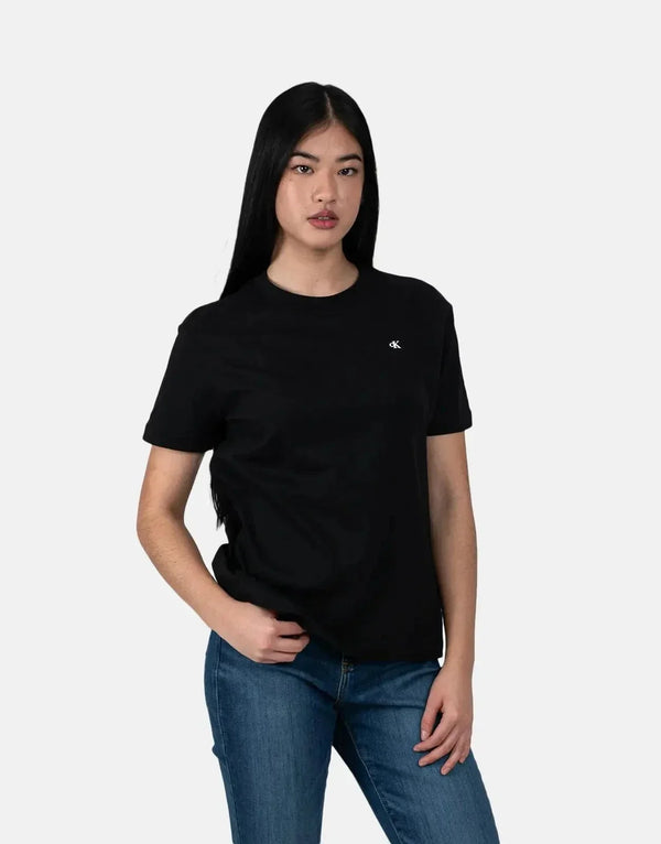 Calvin Klein Women's Black Landscape Photo Soft Cotton Regular Fit Tee