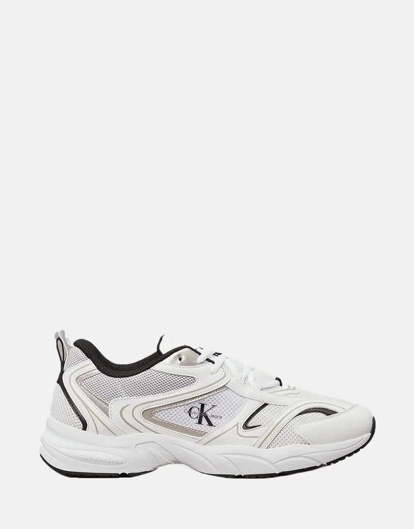 Calvin Klein Retro Tennis Mesh White Sneakers: Classic Sporty Style, Breathable Comfort