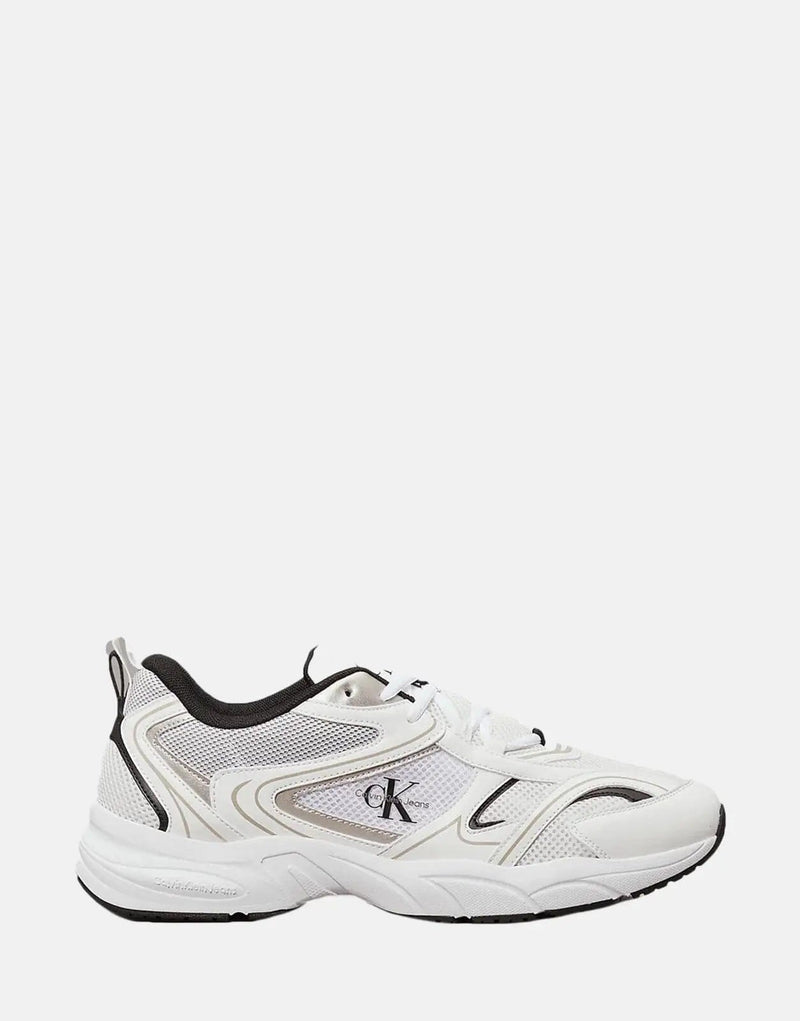 Calvin Klein Retro Tennis Mesh White Sneakers: Classic Sporty Style, Breathable Comfort