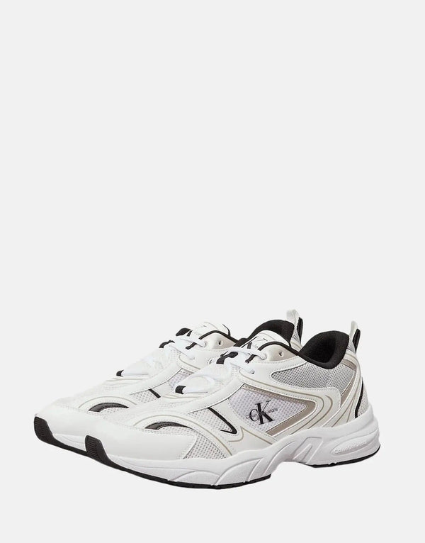 Calvin Klein Retro Tennis Mesh White Sneakers: Classic Sporty Style, Breathable Comfort