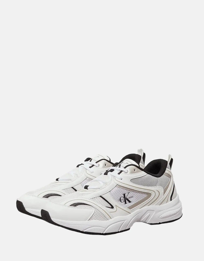 Calvin Klein Retro Tennis Mesh White Sneakers: Classic Sporty Style, Breathable Comfort