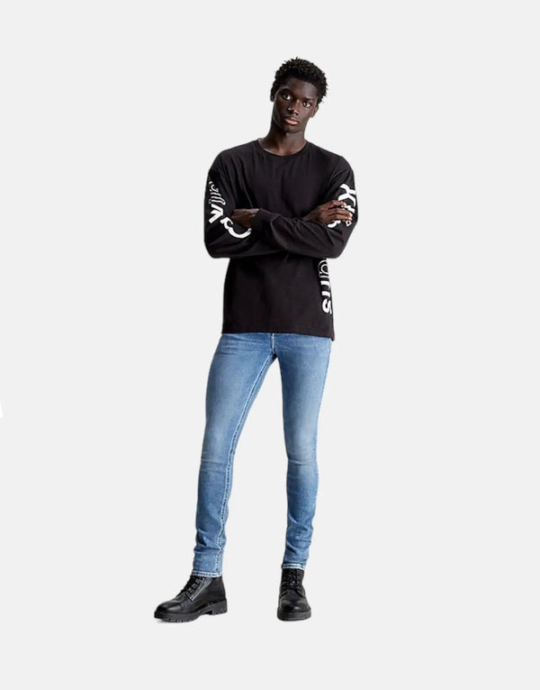 Calvin Klein Men's Skinny Fit Power Stretch Mid Blue Denim Jeans