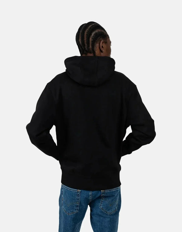 Calvin Klein Men's Small Box Logo Black Hoody: Premium Style, Plush Comfort