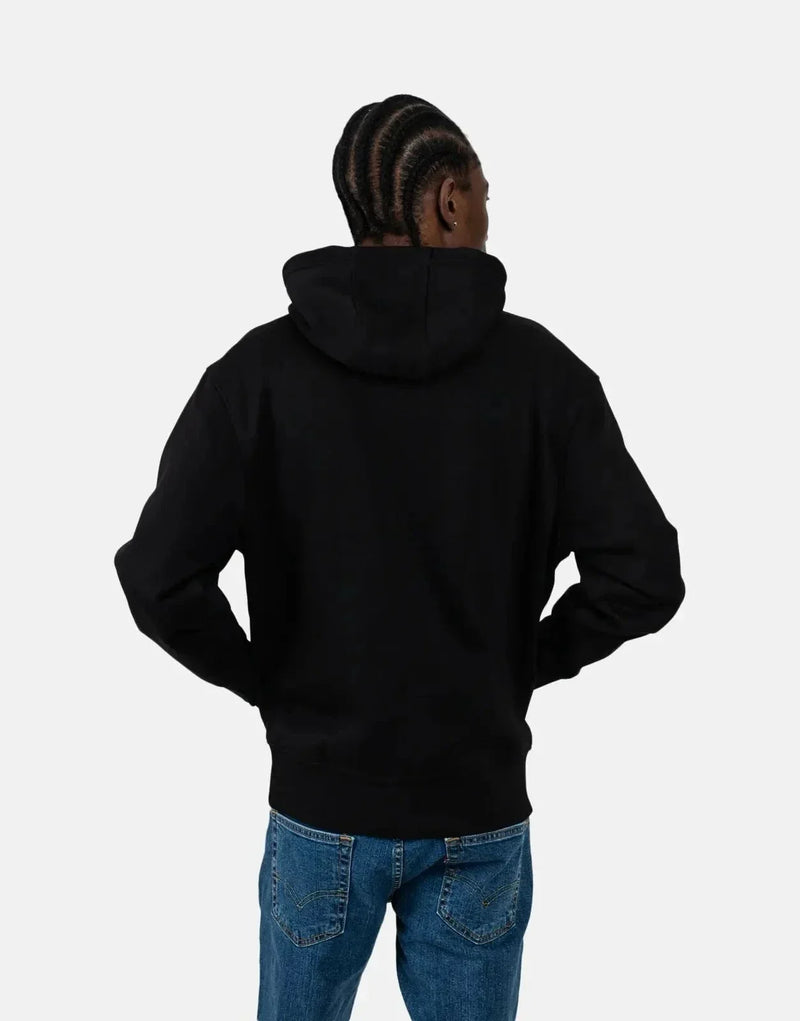 Calvin Klein Men's Small Box Logo Black Hoody: Premium Style, Plush Comfort