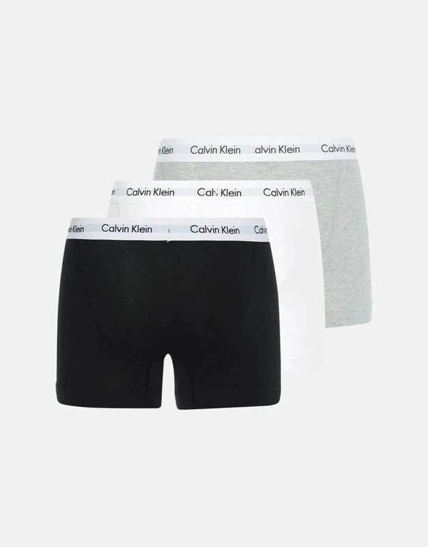 Calvin Klein Men's Cotton Stretch Trunk Underwear 3-Pack Multi-Color Comfort