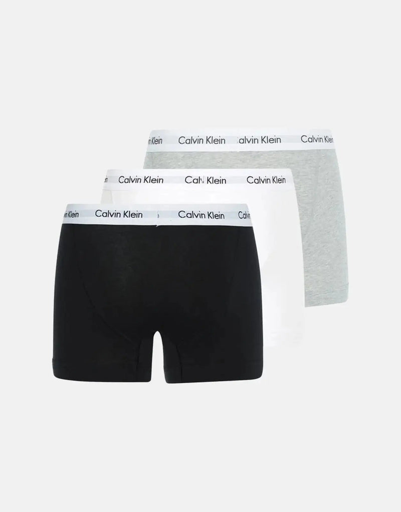 Calvin Klein Men's Cotton Stretch Trunk Underwear 3-Pack Multi-Color Comfort