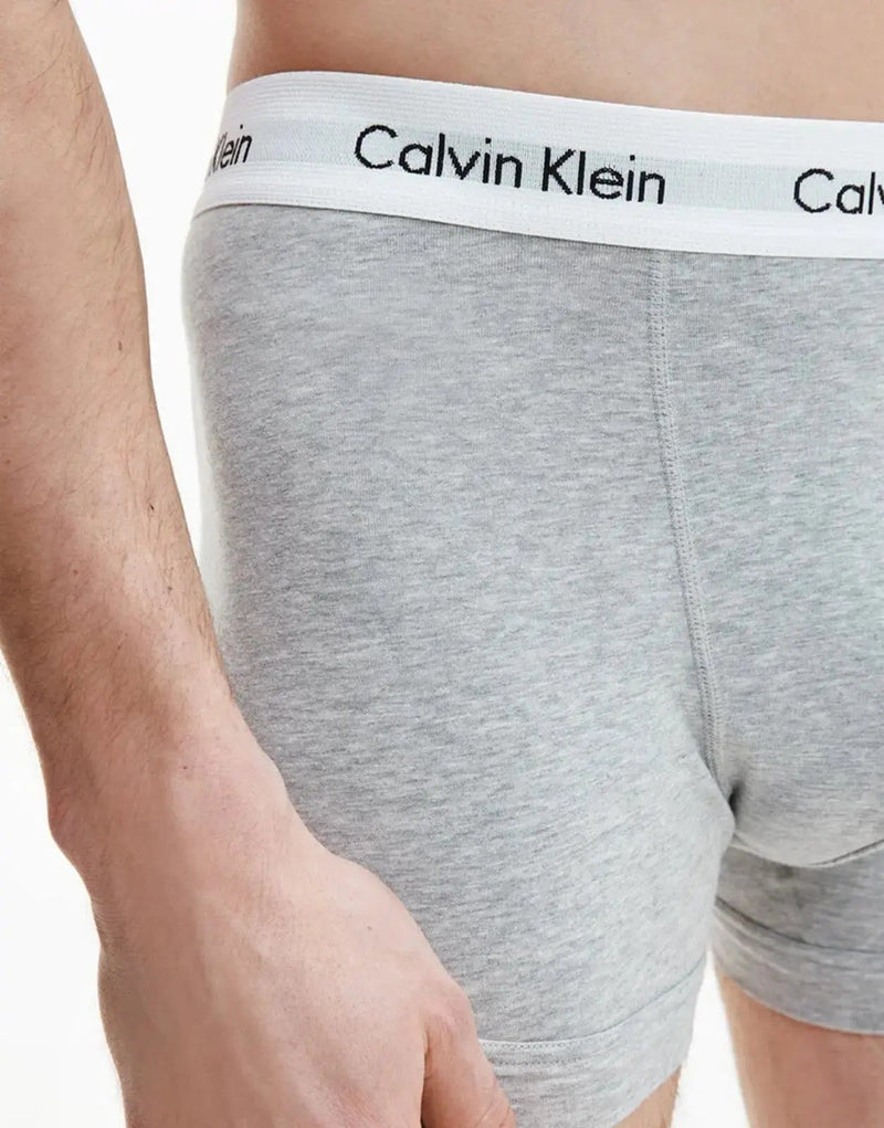 Calvin Klein Men's Cotton Stretch Trunk Underwear 3-Pack Multi-Color Comfort