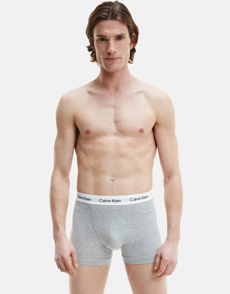 Calvin Klein Men's Cotton Stretch Trunk Underwear 3-Pack Multi-Color Comfort