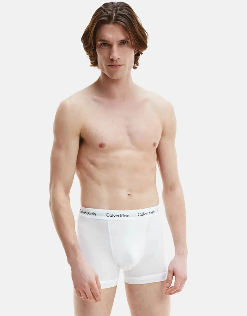 Calvin Klein Men's Cotton Stretch Trunk Underwear 3-Pack Multi-Color Comfort