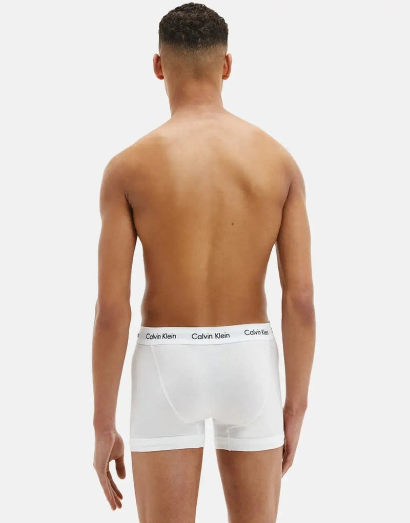 Calvin Klein Men's Premium Cotton Stretch Trunk Underwear 3-Pack, Multi-Color