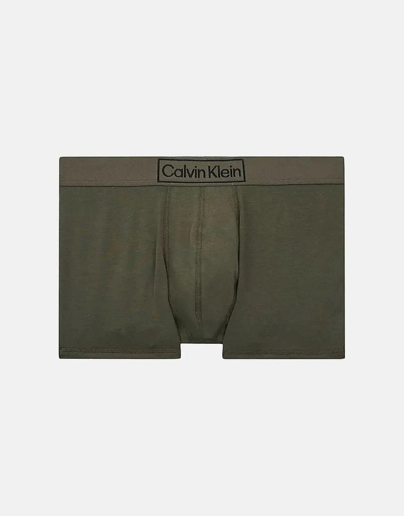 Calvin Klein Men's Green Heritage Stretch Cotton Trunk Underwear