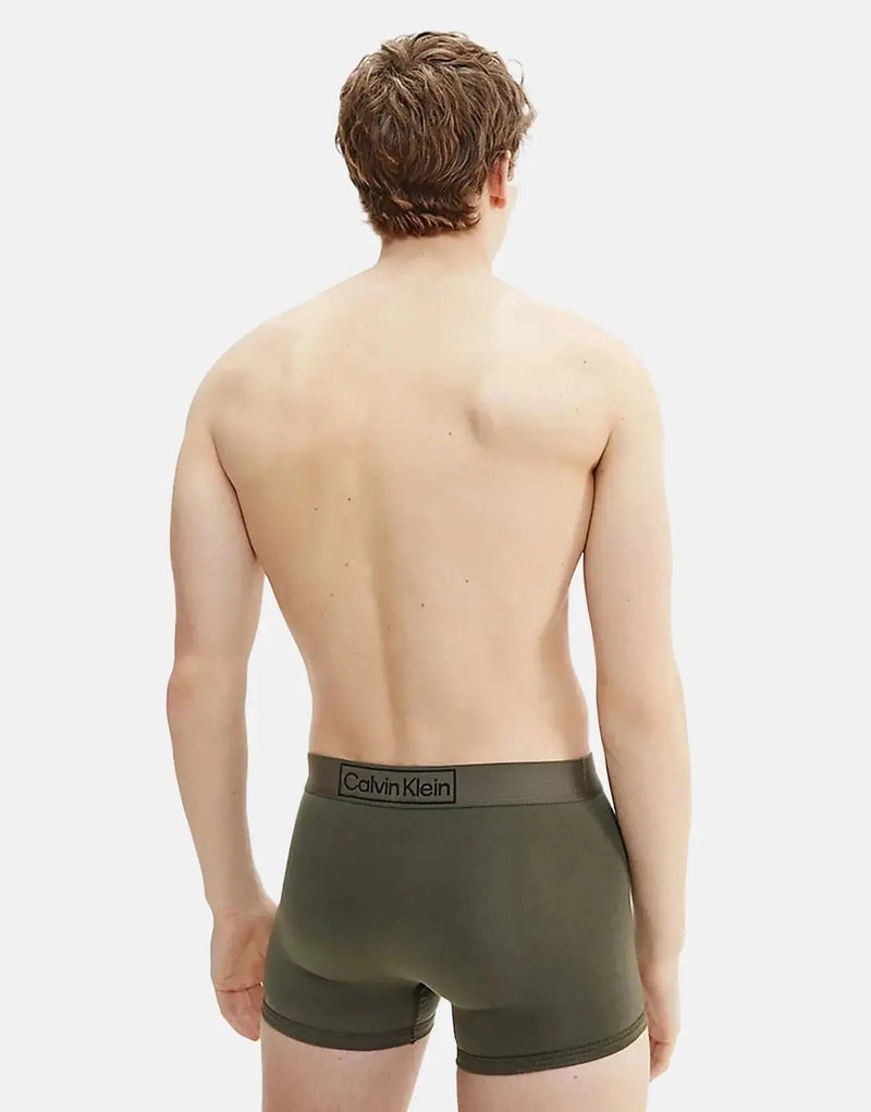 Calvin Klein Men's Green Heritage Stretch Cotton Trunk Underwear