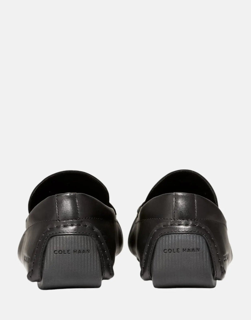 Cole Haan Men's Grand Laser Bit Driving Loafers: Premium Black Leather Comfort