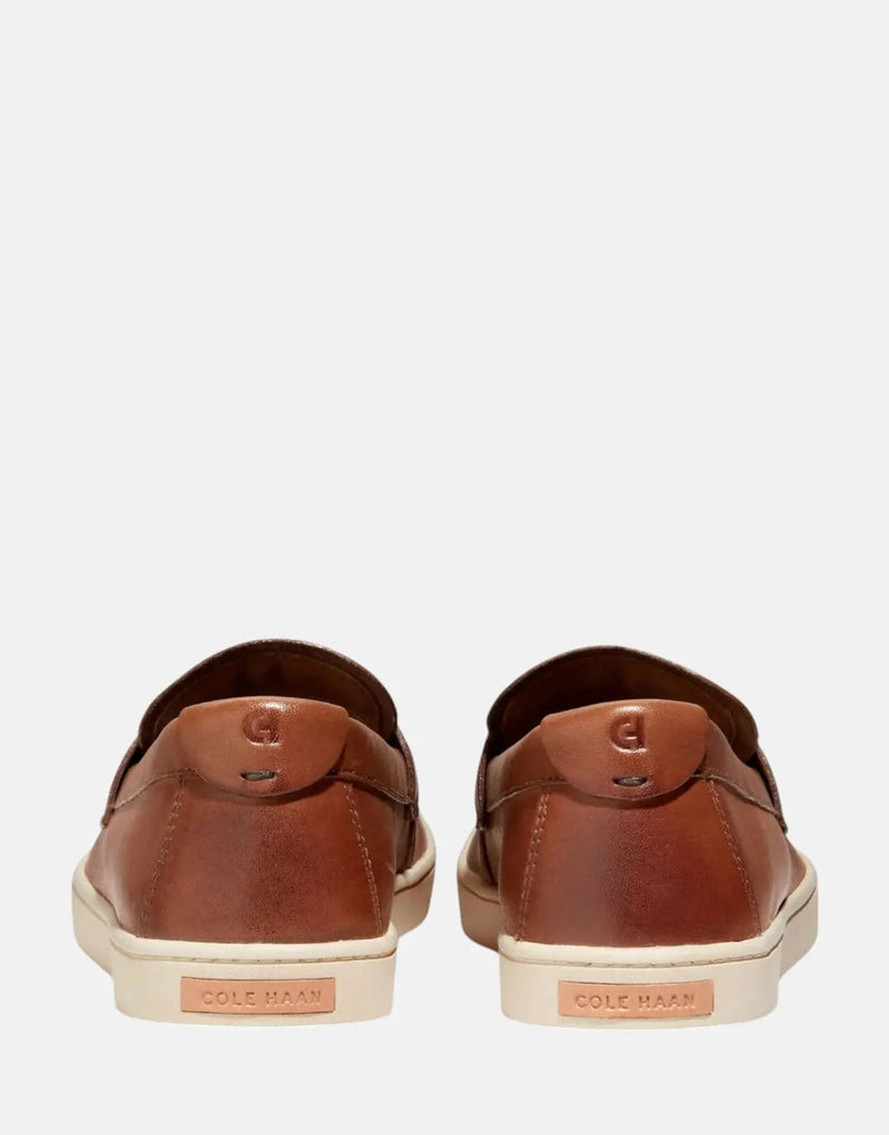 Cole Haan Pinch Weekender Penny Loafers: Men's Tan Angora Leather Comfort Shoes