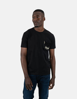 Premium Covali Taska Men's Black Cotton Blend T-Shirt for Everyday Style