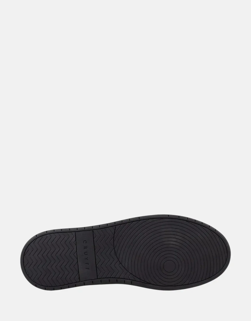 Cruyff Endorsed Black Leather Tennis Sneakers: Sleek, Durable, All-Day Comfort