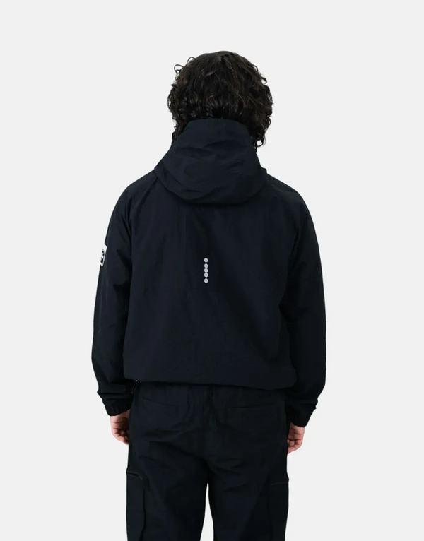 Diadora Aura Black Ripstop Nylon Adventure Jacket: Durable, Windproof, Functional