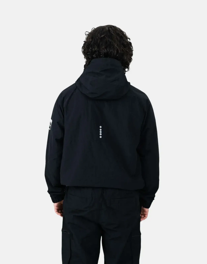 Diadora Aura Black Ripstop Nylon Adventure Jacket: Durable, Windproof, Functional