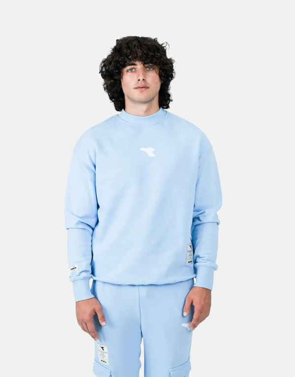 Diadora Axis Blue Sweatshirt for Men: Premium Comfort, Stylish Everyday Wear