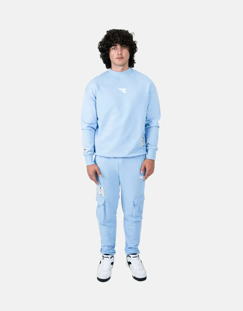 Diadora Axis Blue Sweatshirt for Men: Premium Comfort, Stylish Everyday Wear