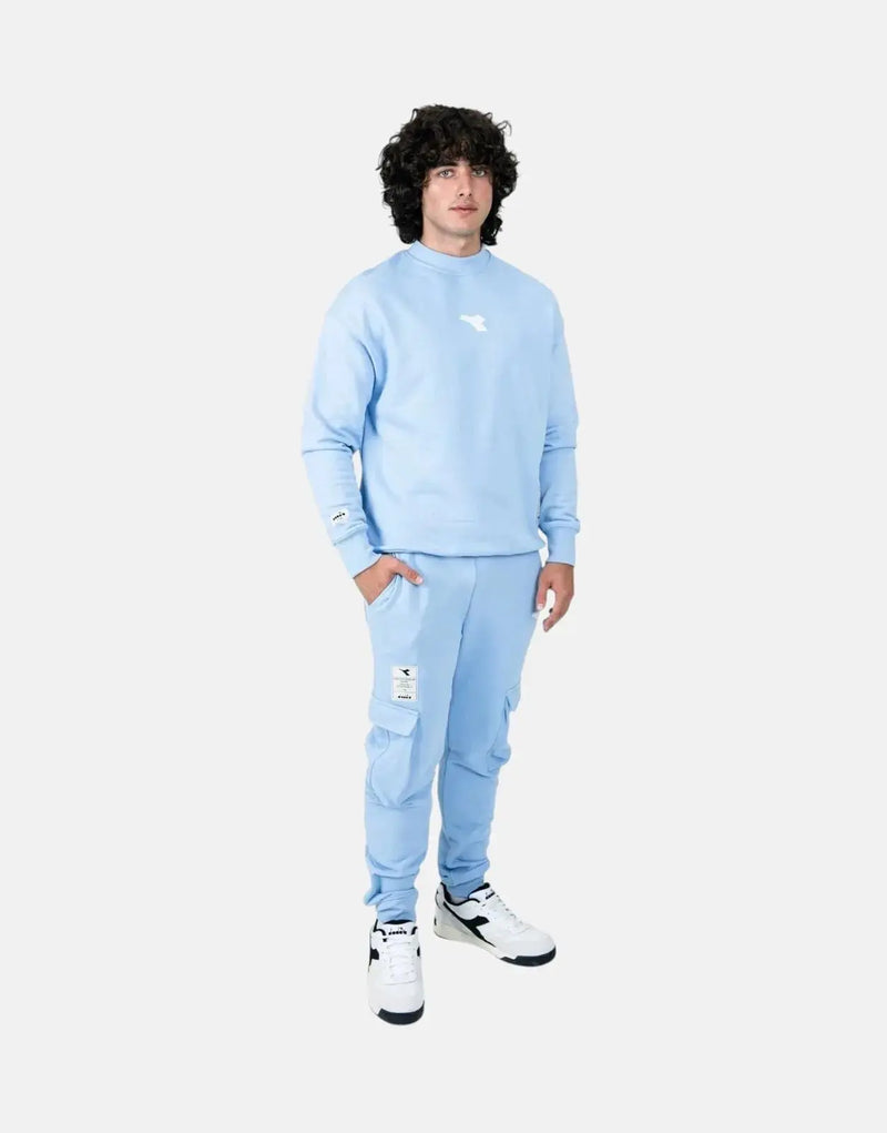 Diadora Axis Blue Sweatshirt for Men: Premium Comfort, Stylish Everyday Wear