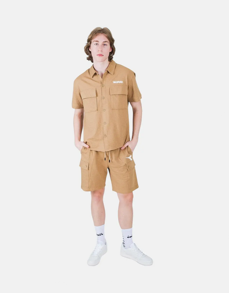 Diadora Men's Brown Trail Shorts: Comfortable, Stylish, Utility-Focused for Active Wear