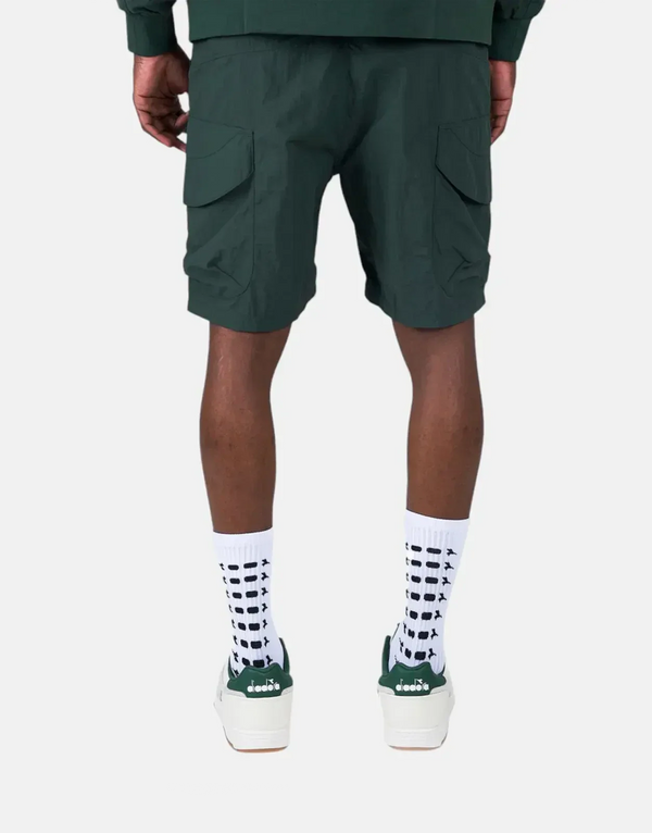 Diadora Men's Green Breeze Lightweight Nylon Performance Cargo Shorts - Ultimate Comfort