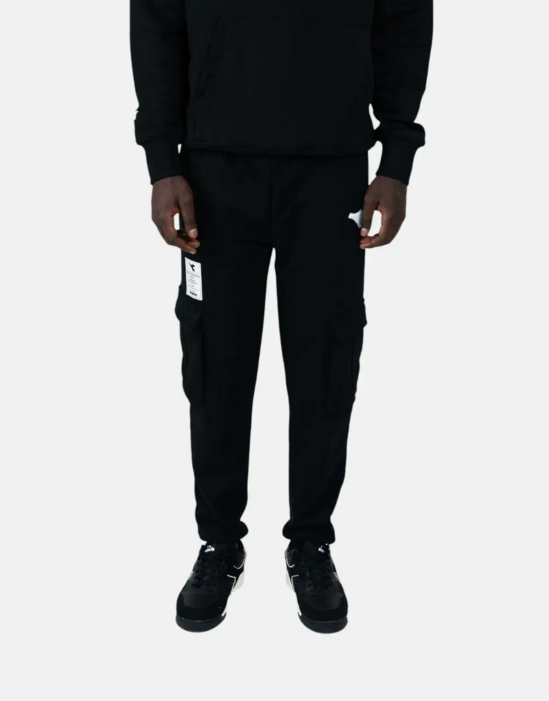 Diadora Prism Premium Black Fleece Sweatpants: Ultimate Comfort & Style for Men