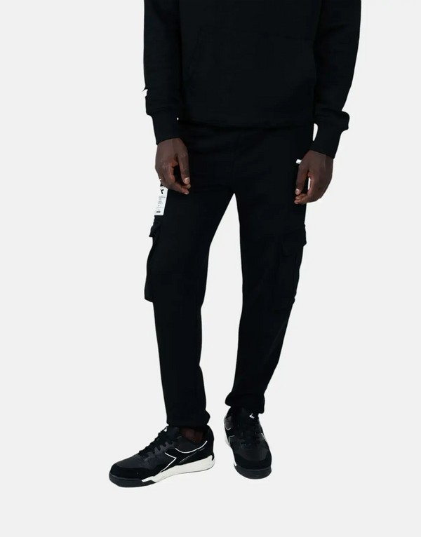 Diadora Prism Premium Black Fleece Sweatpants: Ultimate Comfort & Style for Men