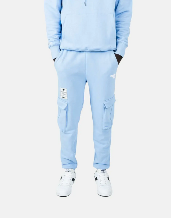 Diadora Prism Blue Men's Premium Fleece Sweatpants - Comfort, Style, Versatile Loungewear