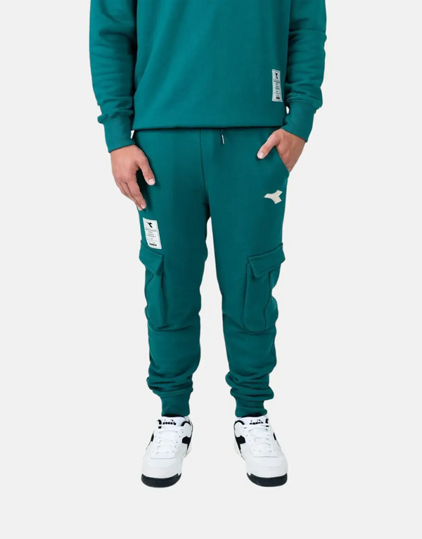 Diadora Prism Green Premium Fleece Sweatpants: Comfortable, Stylish, Athletic, Casual Wear