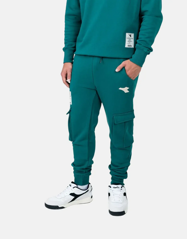 Diadora Prism Green Premium Fleece Sweatpants: Comfortable, Stylish, Athletic, Casual Wear