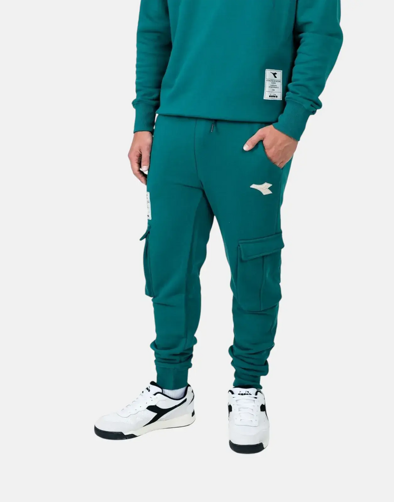Diadora Prism Green Premium Fleece Sweatpants: Comfortable, Stylish, Athletic, Casual Wear