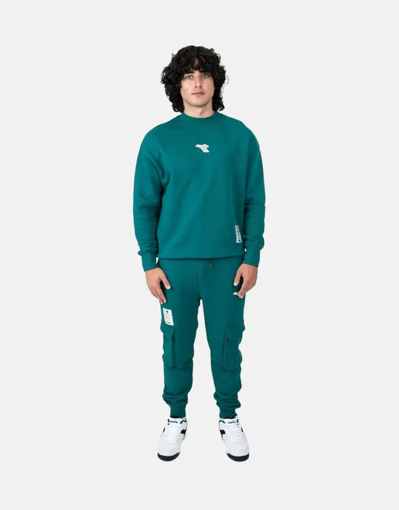 Diadora Prism Green Premium Fleece Sweatpants: Comfortable, Stylish, Athletic, Casual Wear